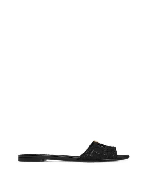 Dolce & Gabbana White Ciabatta Flat Slides