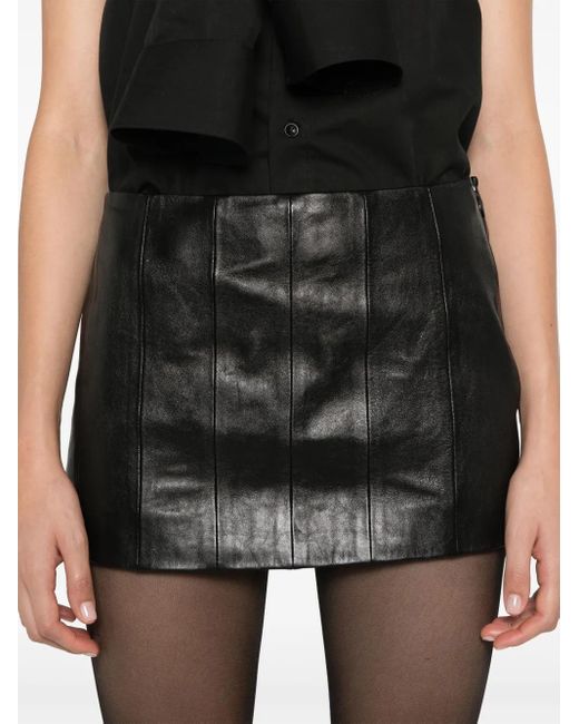 Khaite Black Meelar Mini Skirt