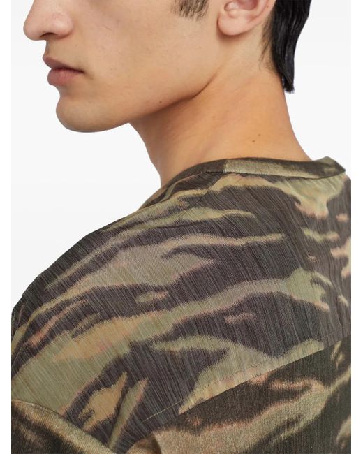 Jil Sander Gray Printed Cotton T-Shirt for men