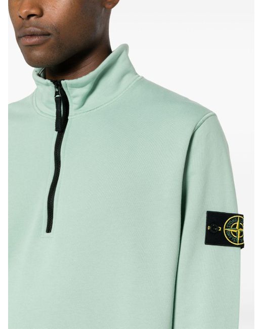 Stone Island Green Compass-motif Sweatshirt for men