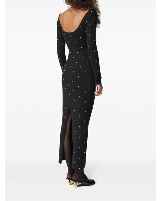 Abito Lungo Cielo Stellato di Versace in Black