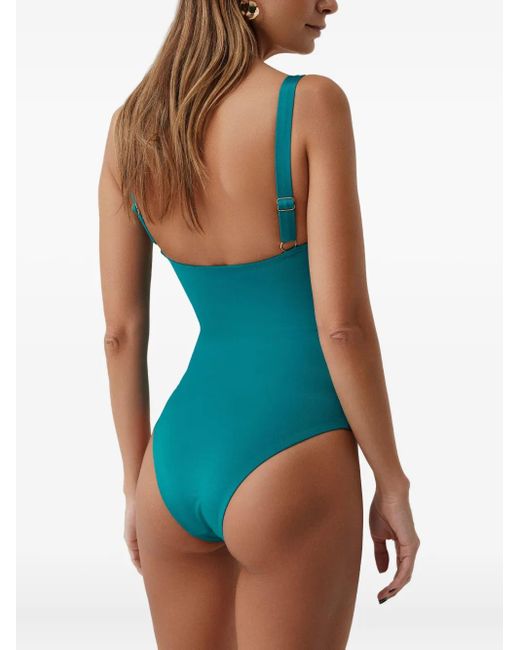 SOFIA ERHAN Blue Belted Underwired Swimsuit