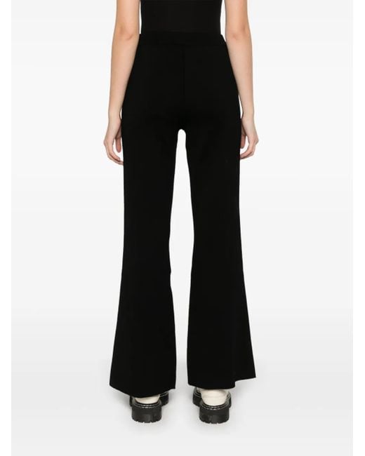 Charlott Black Flared Trousers