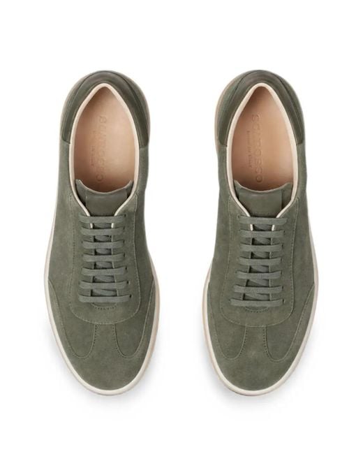 Scarosso Green Mattia Suede Sneakers for men