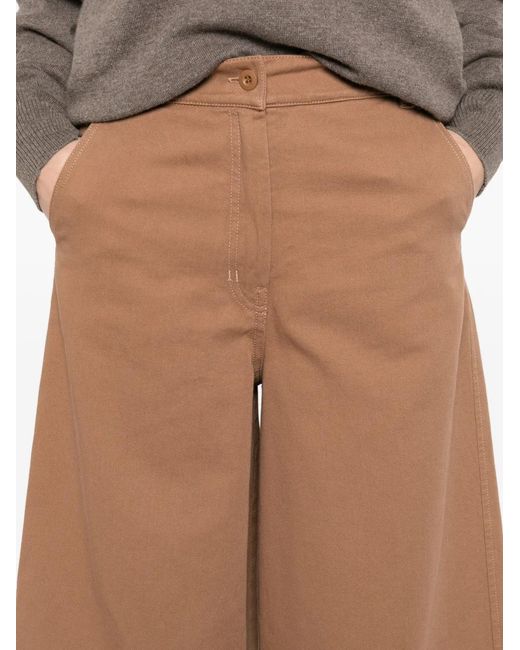 Weekend by Maxmara Brown Leather Culottes