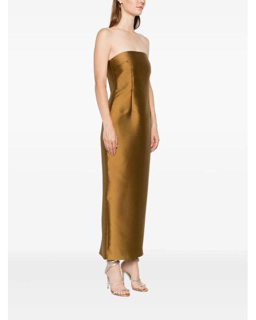 Solace London Brown Renee Maxi Dress