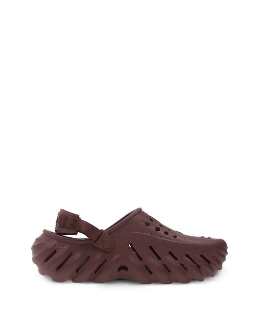 Clogs Traforate Echo di CROCSTM in Brown