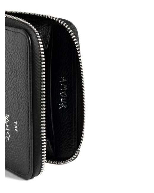 Zadig & Voltaire Black Mini Zv Graffiti Wallet
