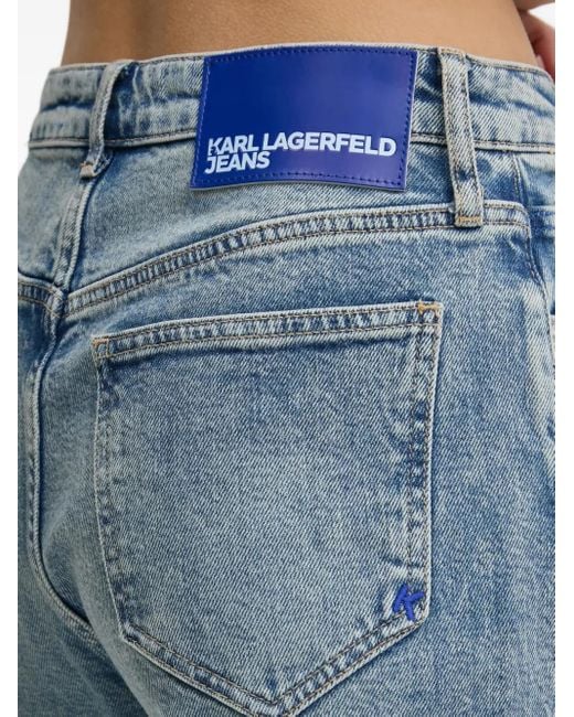 Karl Lagerfeld Blue Jeans Mit Saumschlitz