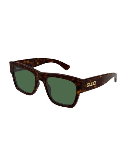 Gucci Black Square-Frame Sunglasses