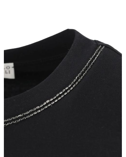 Brunello Cucinelli Black Crew-Neck T-Shirt