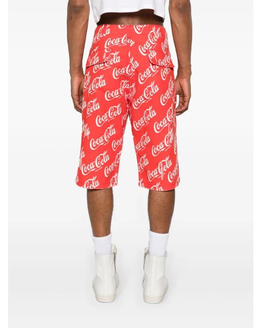 ERL Shorts Mit Coca-Cola-Print in Red für Herren