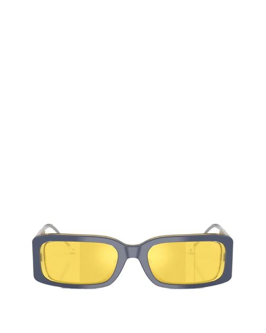 DIESEL Yellow Rectangle-Frame Sunglasses
