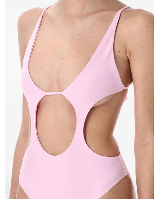 Swim By Di Pink Cut-Out Swimsuit