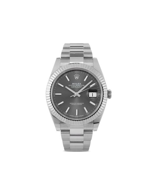 Rolex Gray Unworn Datejust 41Mm