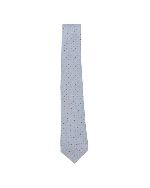 Canali White Patterned Tie for men
