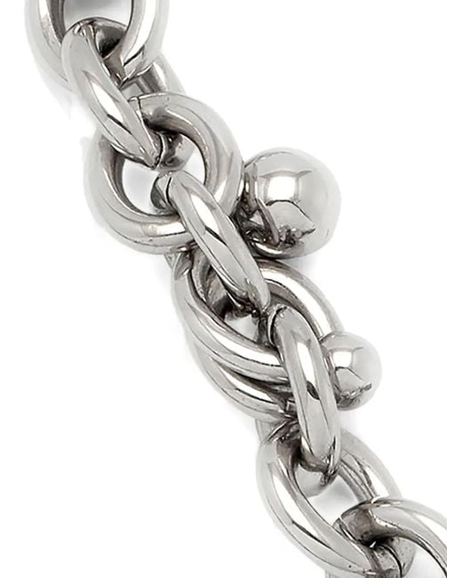 Yoj Metallic Collier Boll En Maille Torsadée for men
