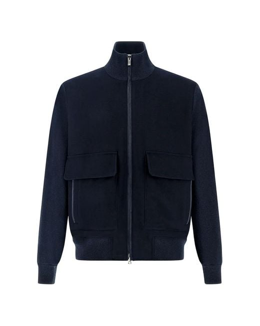 Paul & Shark Blue Aliseo Cashmere Jacket for men