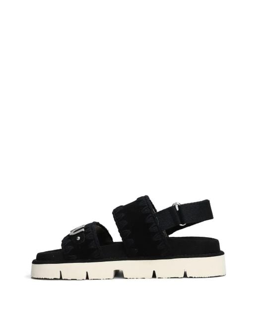Mou Black Bio Sandals