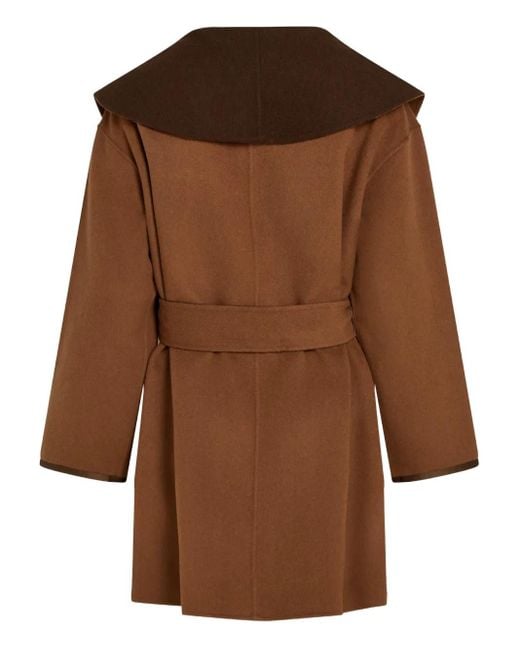 Karl Lagerfeld Brown Belted Coats