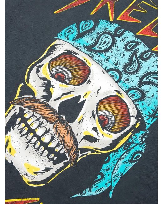 GALLERY DEPT. Blue Skeleton Beach Cotton T-Shirt for men