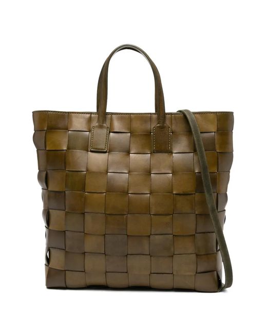 Dragon Diffusion Green Medium Pino Woven Tote Bag