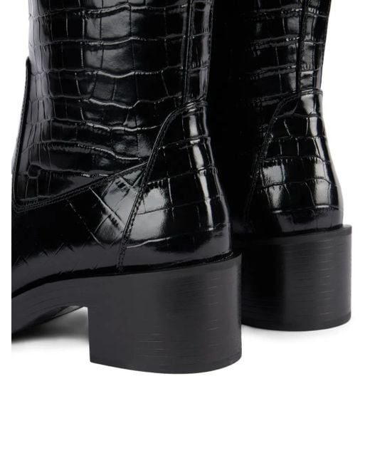 Stuart Weitzman Black Kaia Knee-High Boot