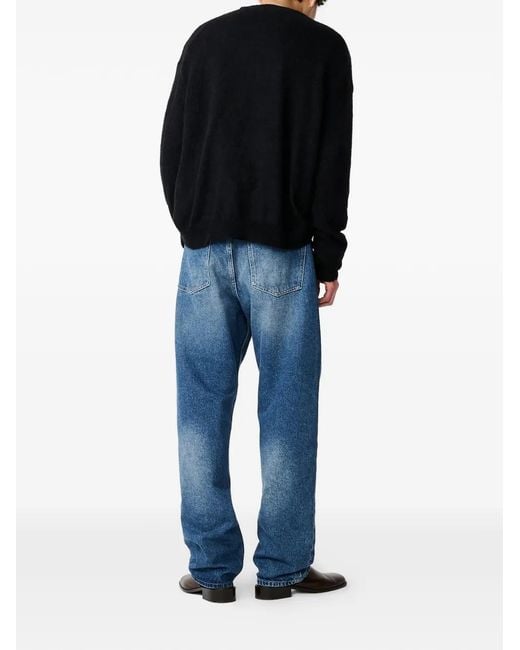 Studio Nicholson Black Pull Gulf À Épaules Tombantes for men