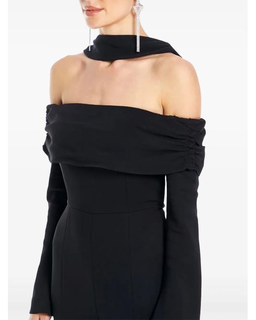 De La Vali Off-Shoulder Jumpsuit in het Black