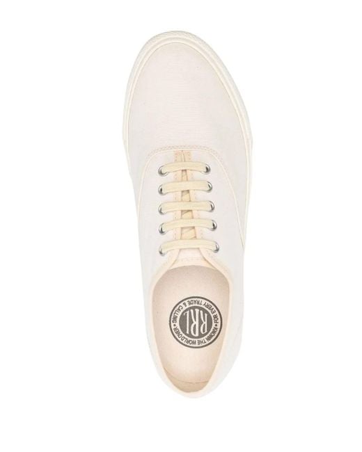 RRL White New Norfolk Lace-Up Sneakers for men