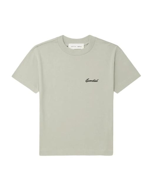Fear Of God Green Embroidered-Logo Cotton T-Shirt