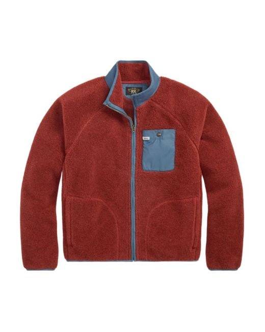 RRL Red Fleece-Texture Jacket for men