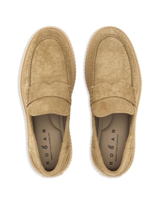 Mocassini H677 di Hogan in Brown da Uomo