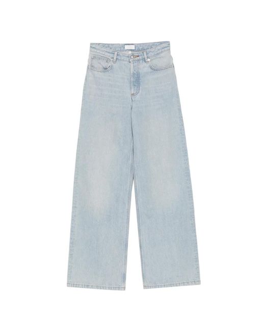 A.P.C. Blue Elisabeth Straight-Leg Jeans