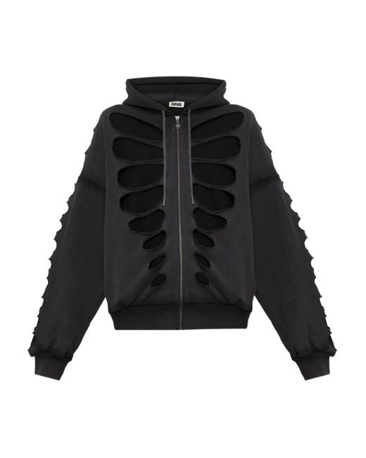 Hoodie À Design Shoulderless À Découpe AVAVAV en coloris Black