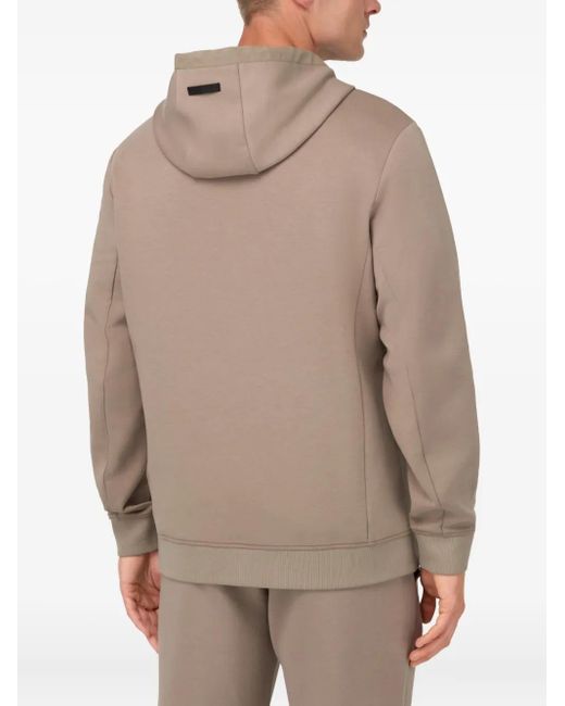 メンズ Boggi ジップアップ スウェットシャツ Brown