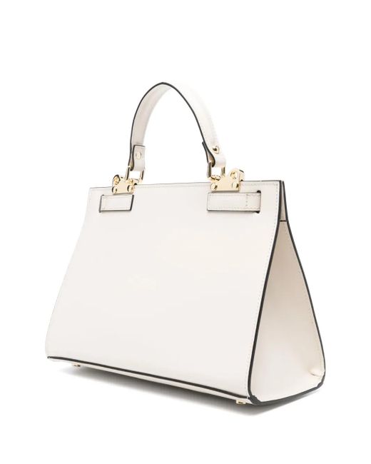Marc Ellis White Large Alma Tote Bag