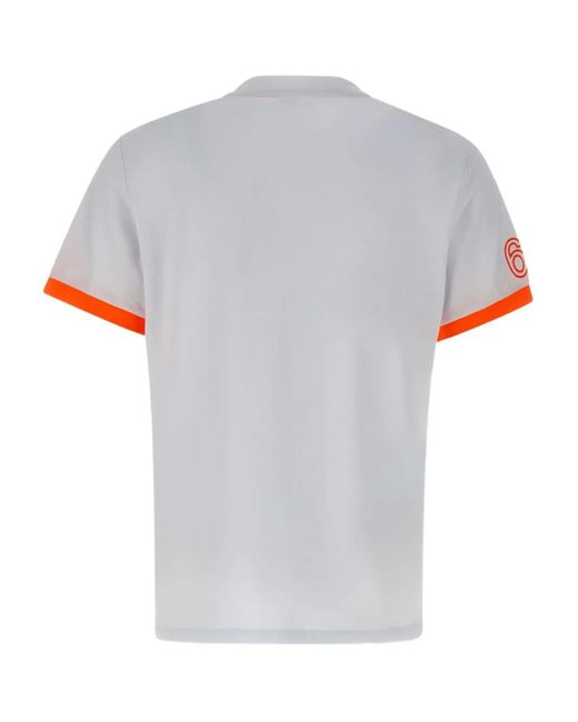 Sun 68 Gray Contrasting-Trim T-Shirt for men