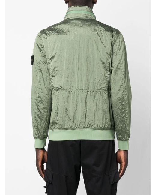 Stone Island Green 41920 Zip-Up Jacket for men