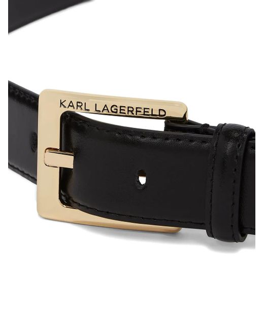 Karl Lagerfeld Black Essential Belt