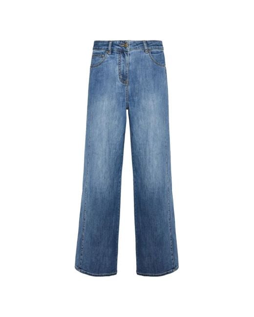 Elena Miro Blue Five-Pockets Denim Jeans