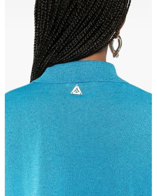 Akep Blouse Met Lurex-Detail in het Blue