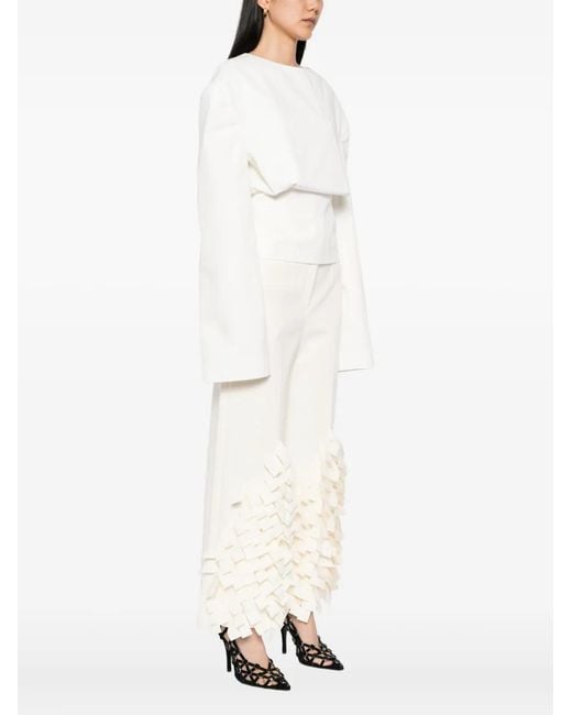 A.W.A.K.E. MODE White Cotton Blouse