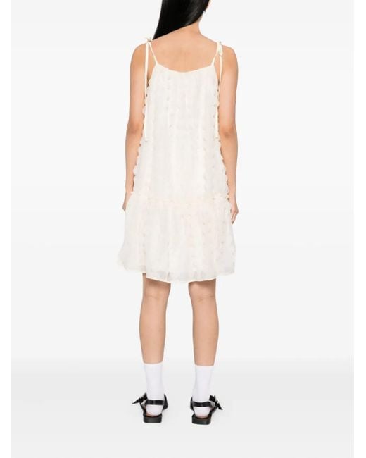 B+ AB White Textured Cami Dress