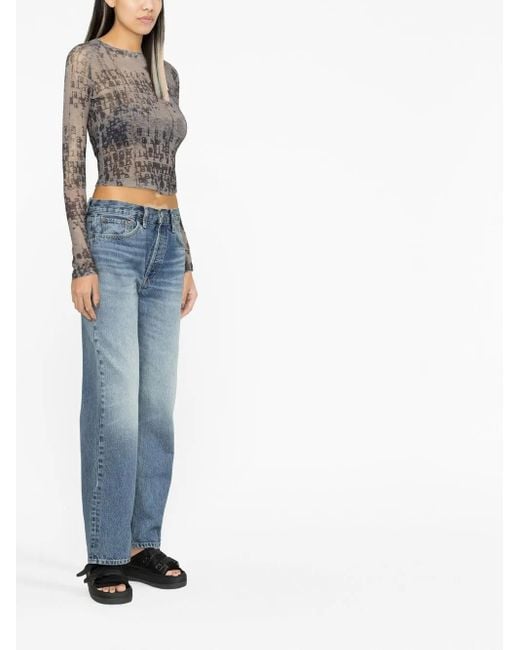 Re/done Blue 90S Low Slung Jeans