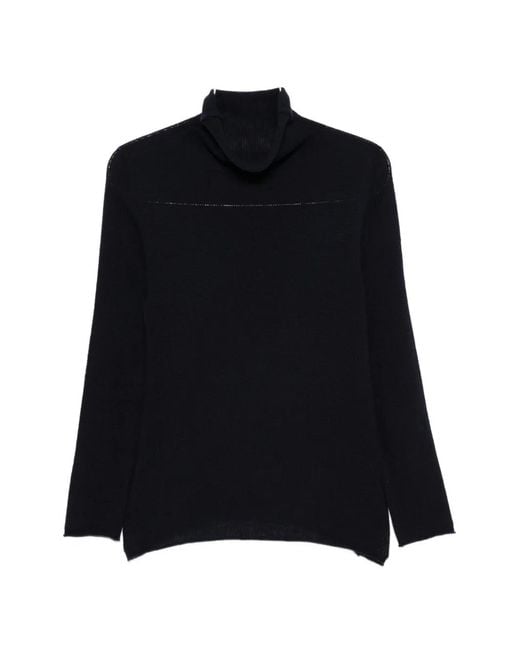 Be You Black Roll-Neck Wool Sweater