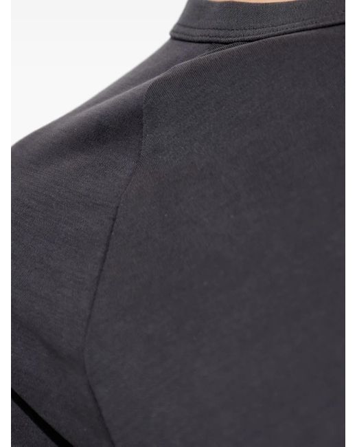 Samsøe & Samsøe Black Short-Sleeve Fitted Top
