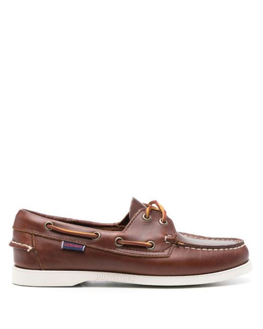 Sebago Brown Portland Leather Boat Shoes