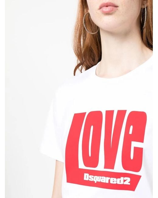 DSquared² Red Logo T-Shirt