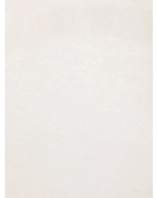 Rick Owens White Fine-Ribbed Tank Top